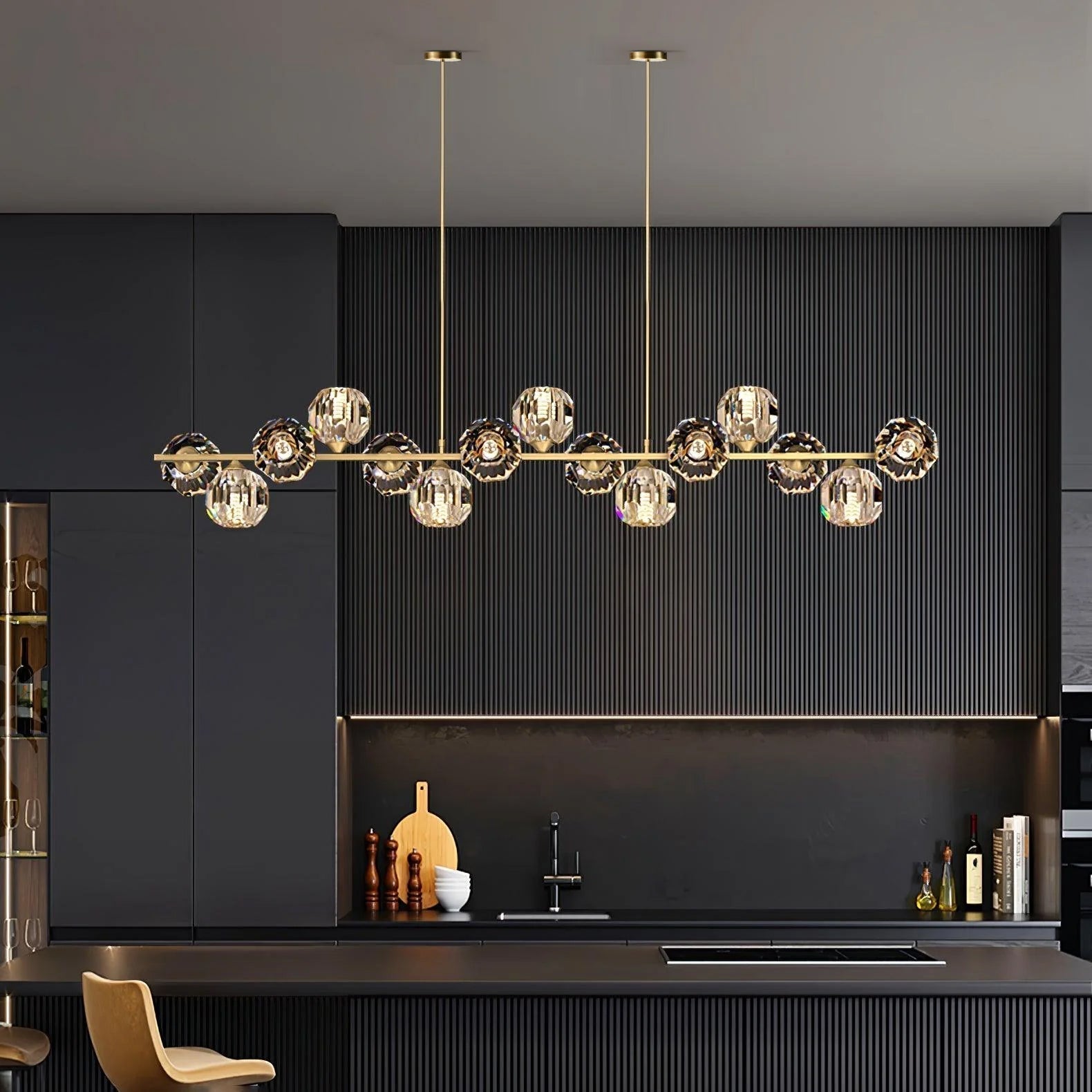 Crystal Glass Ball Chandelier - Lamp Outdoor