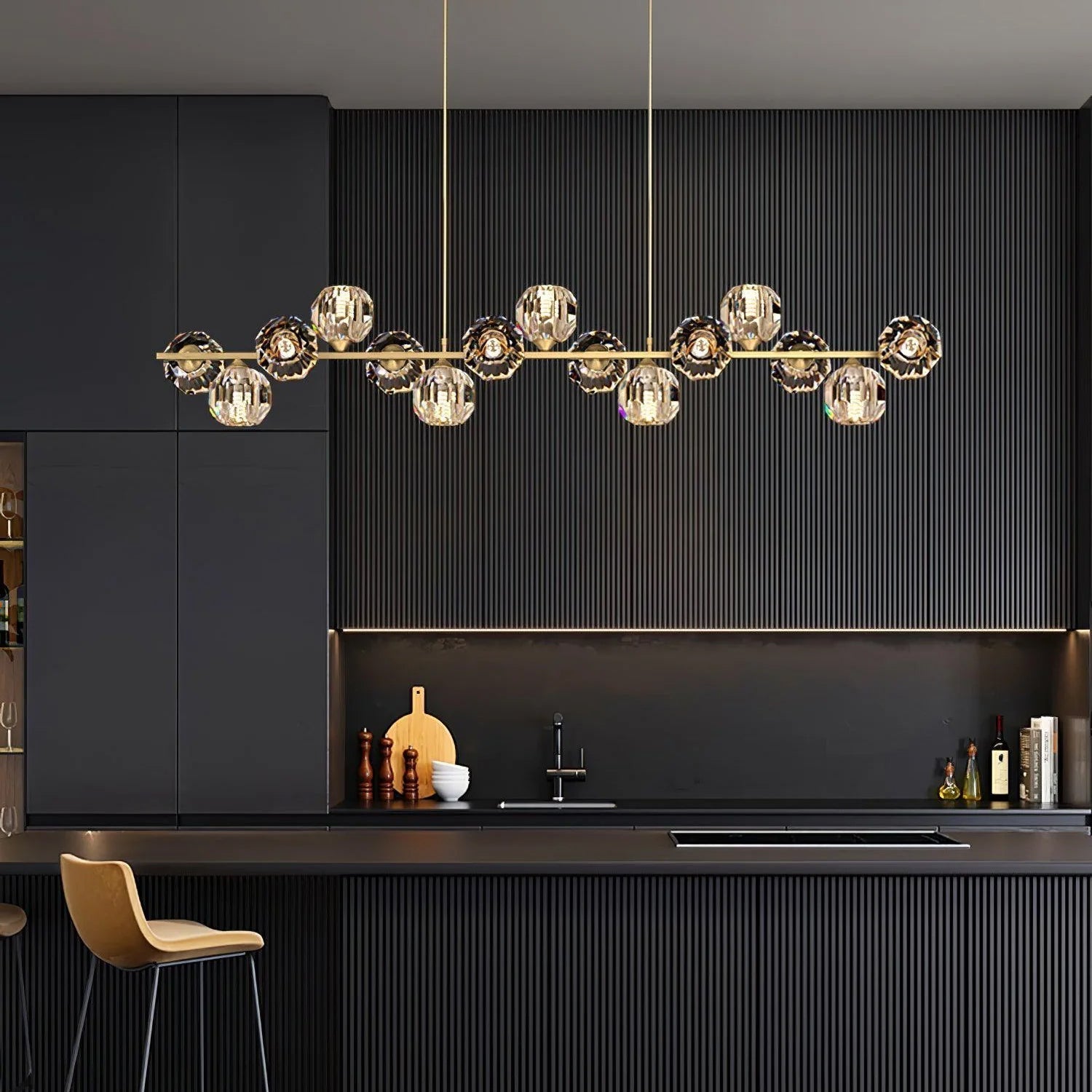 Crystal Glass Ball Chandelier - Lamp Outdoor