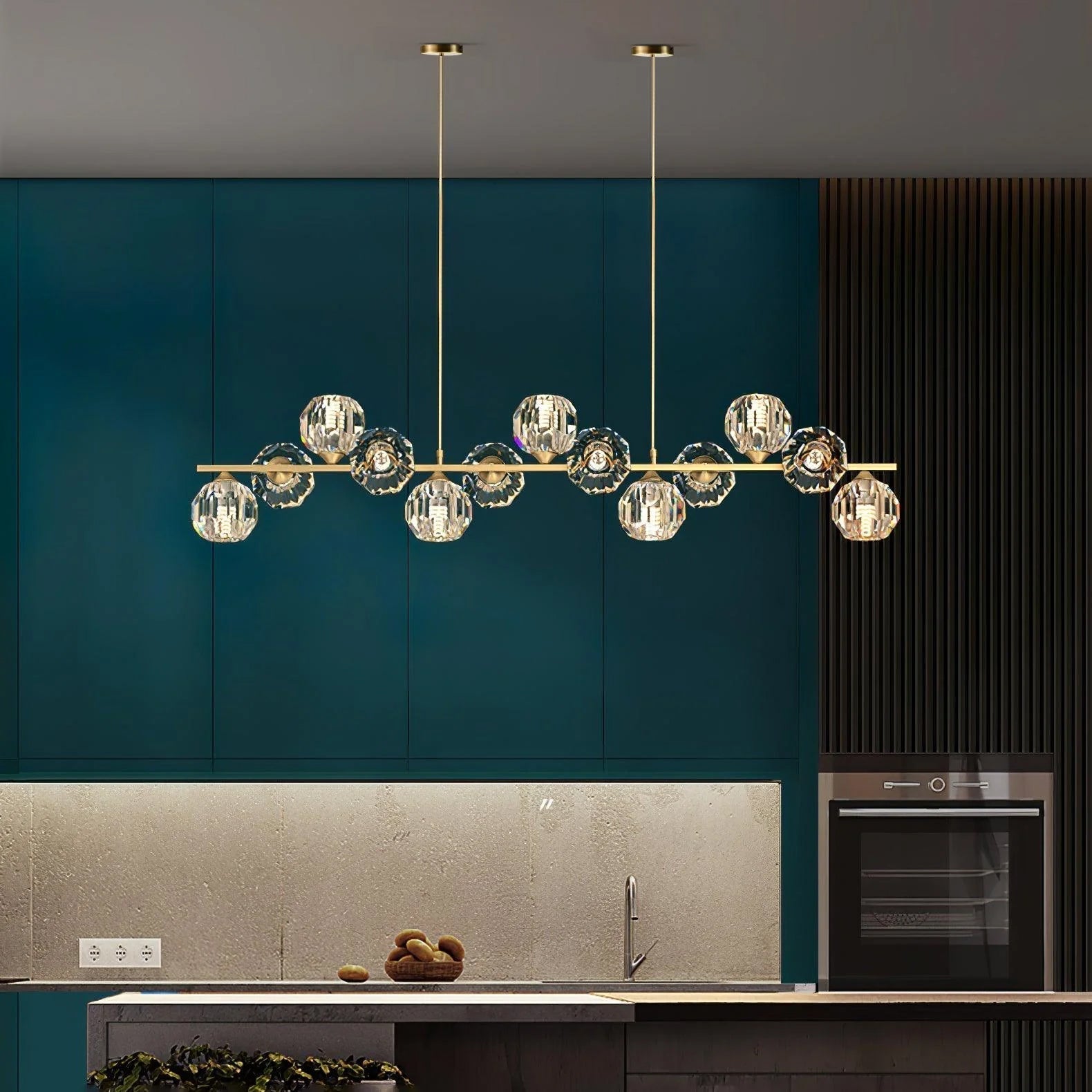 Crystal Glass Ball Chandelier - Lamp Outdoor
