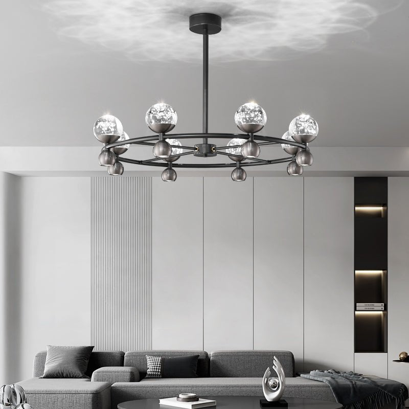 Lumiryn Orbital Glass Globe Chandelier - Lamp Outdoor
