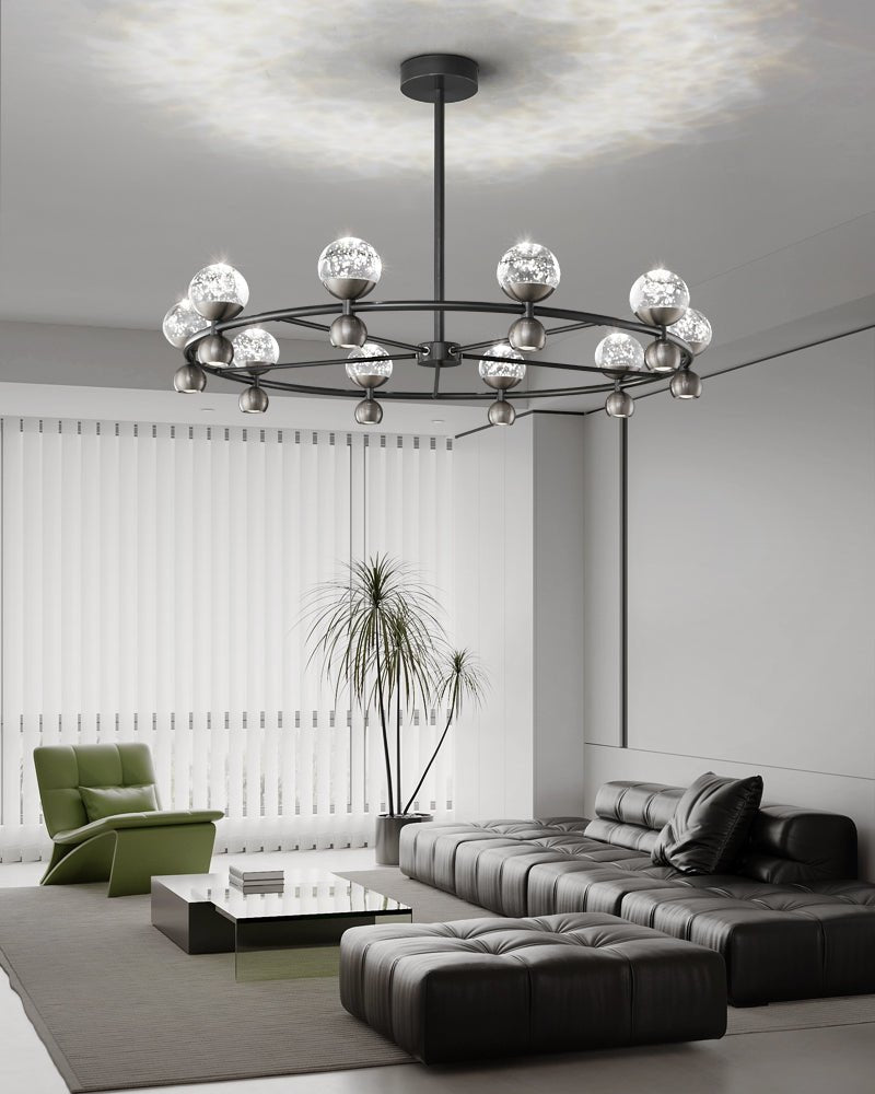 Lumiryn Orbital Glass Globe Chandelier - Lamp Outdoor