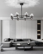 Lumiryn Orbital Glass Globe Chandelier - Lamp Outdoor
