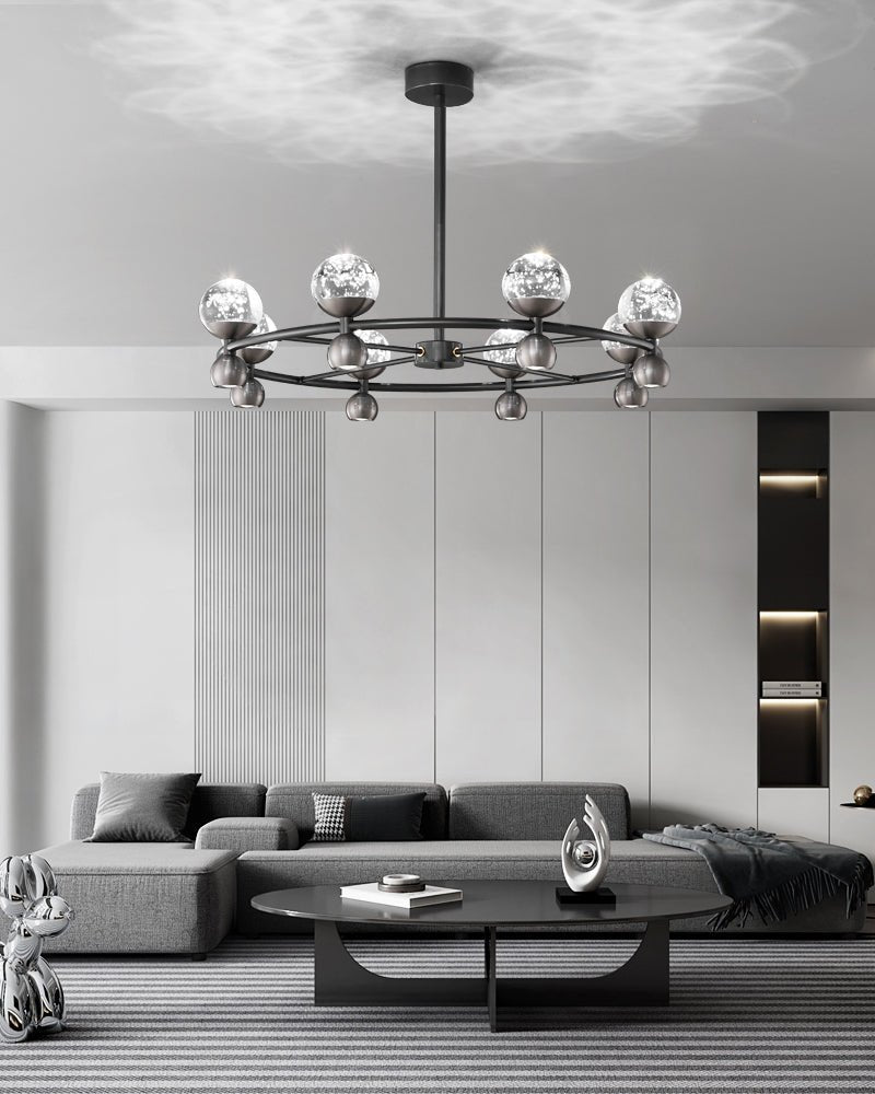 Lumiryn Orbital Glass Globe Chandelier - Lamp Outdoor