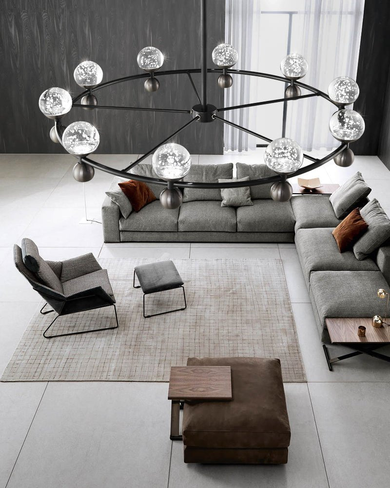 Lumiryn Orbital Glass Globe Chandelier - Lamp Outdoor