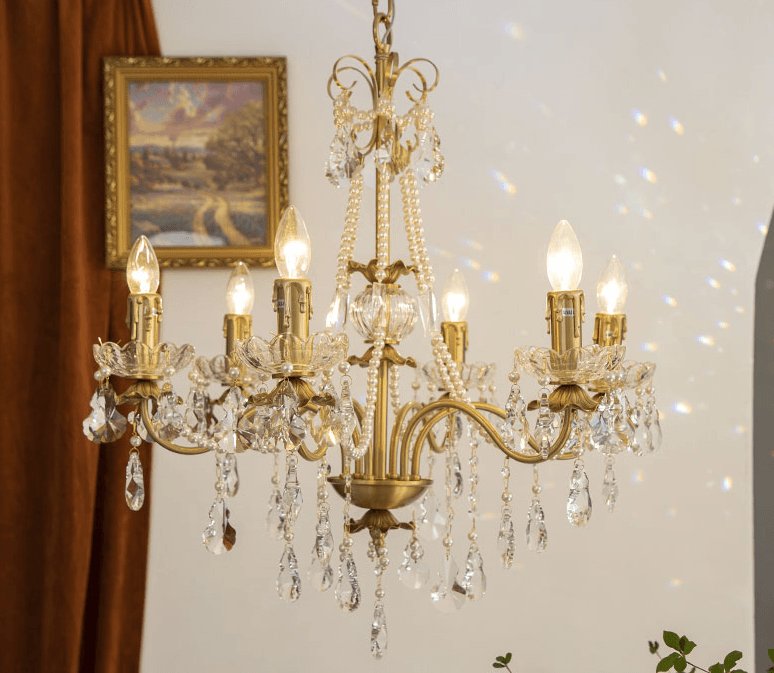 Crystal Pearl Chandelier - Lamp Outdoor