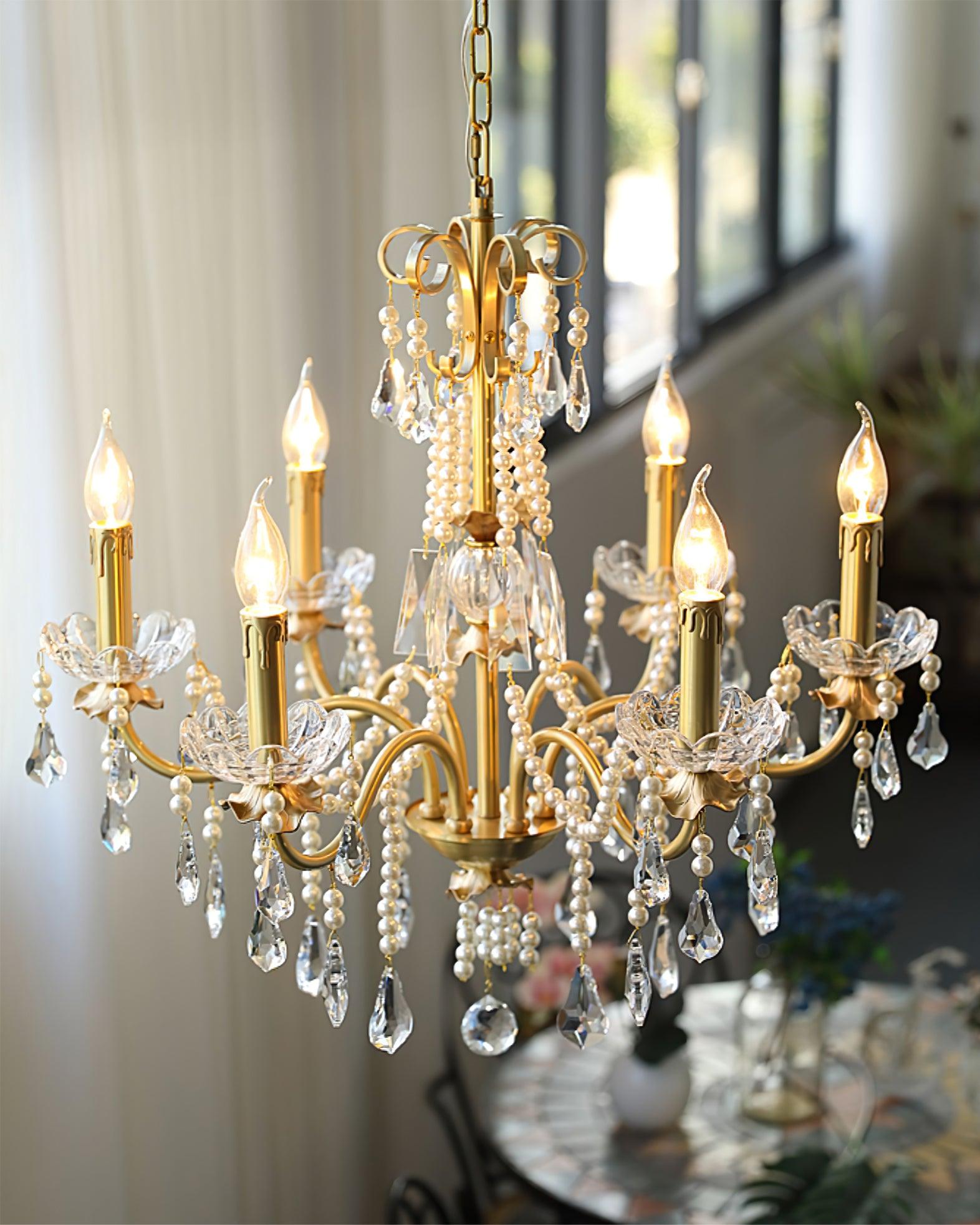 Crystal Pearl Chandelier - Lamp Outdoor