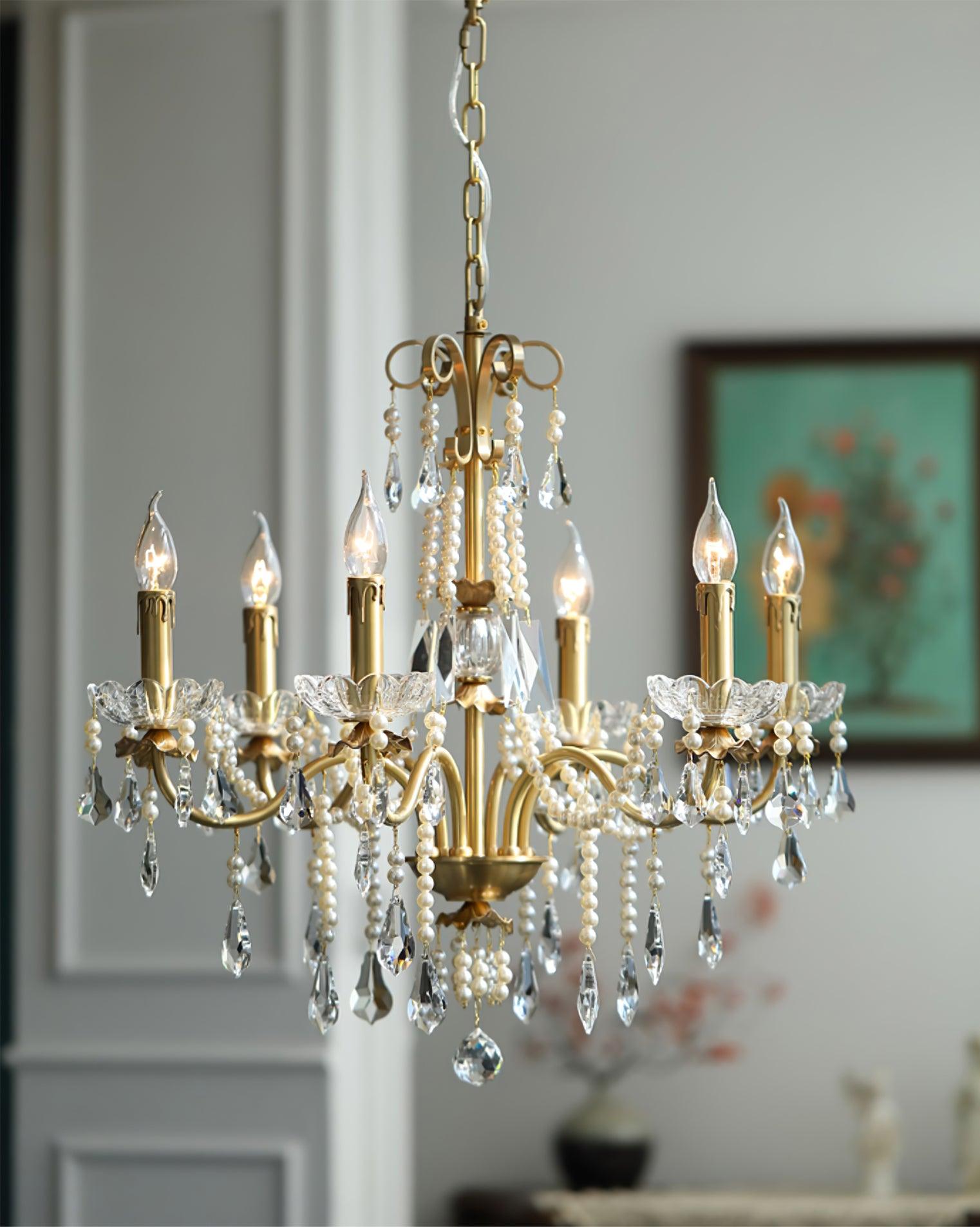 Crystal Pearl Chandelier - Lamp Outdoor