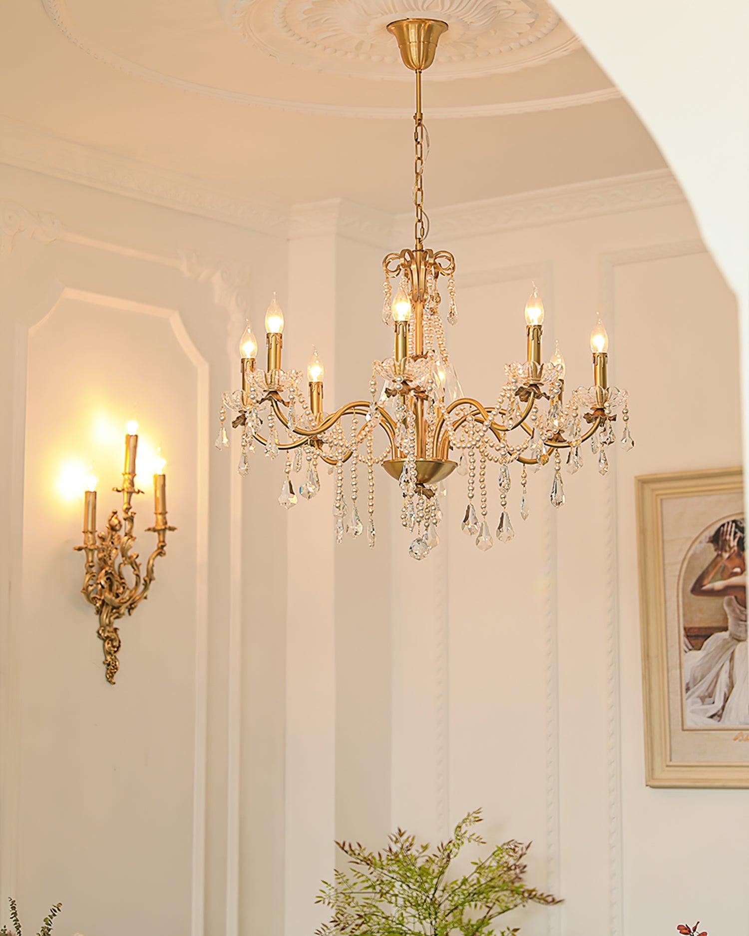 Crystal Pearl Chandelier - Lamp Outdoor