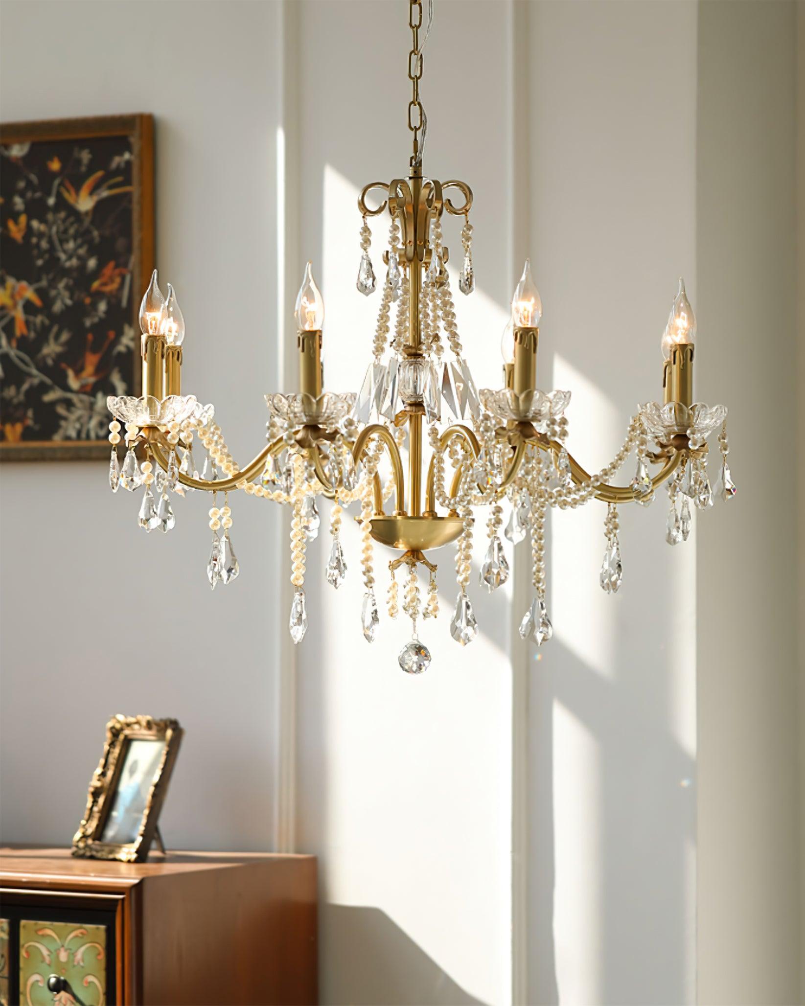 Crystal Pearl Chandelier - Lamp Outdoor