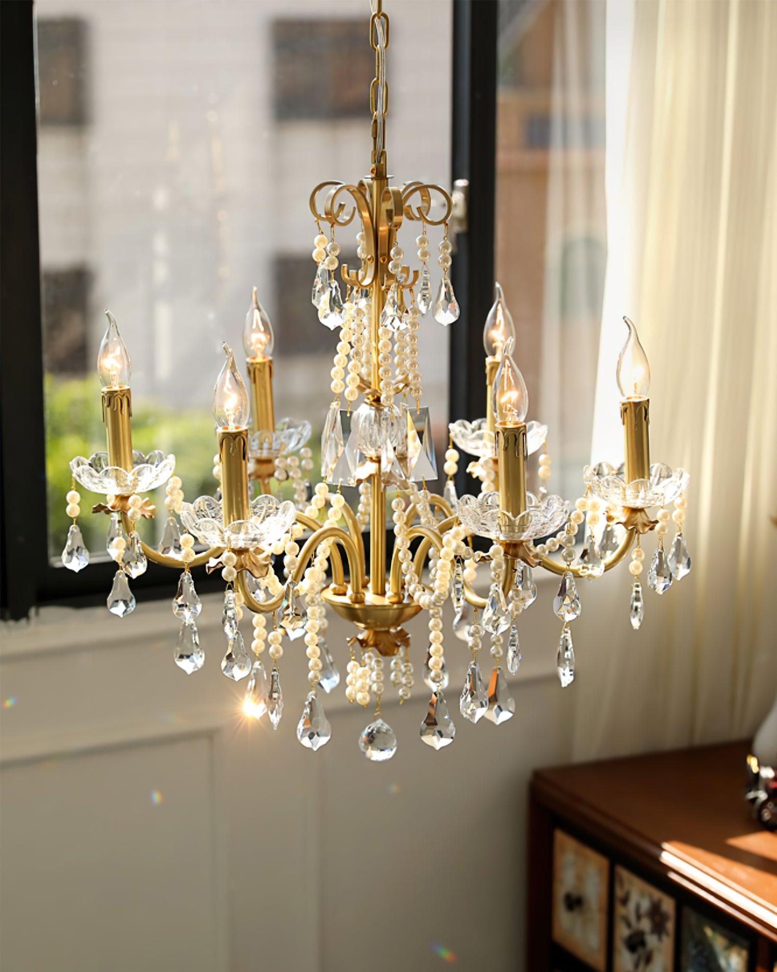Crystal Pearl Chandelier - Lamp Outdoor