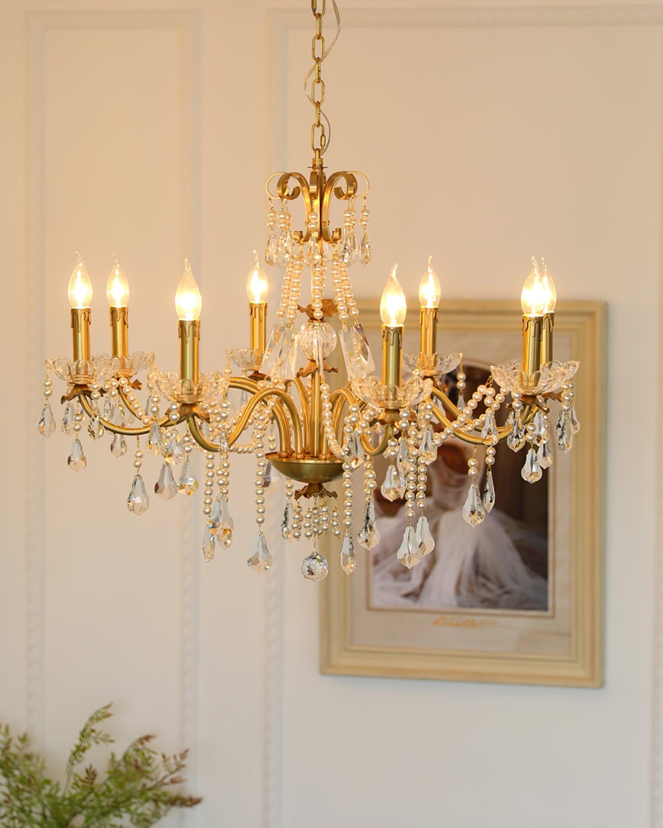 Crystal Pearl Chandelier - Lamp Outdoor