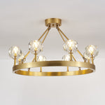 Syzorisra Modern Crystal Brass Chandelier - Lamp Outdoor