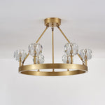 Syzorisra Modern Crystal Brass Chandelier - Lamp Outdoor