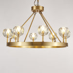 Syzorisra Modern Crystal Brass Chandelier - Lamp Outdoor