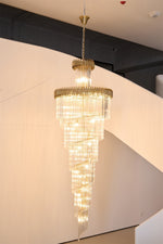 Eurmirila Crystal Spiral Chandelier - Lamp Outdoor