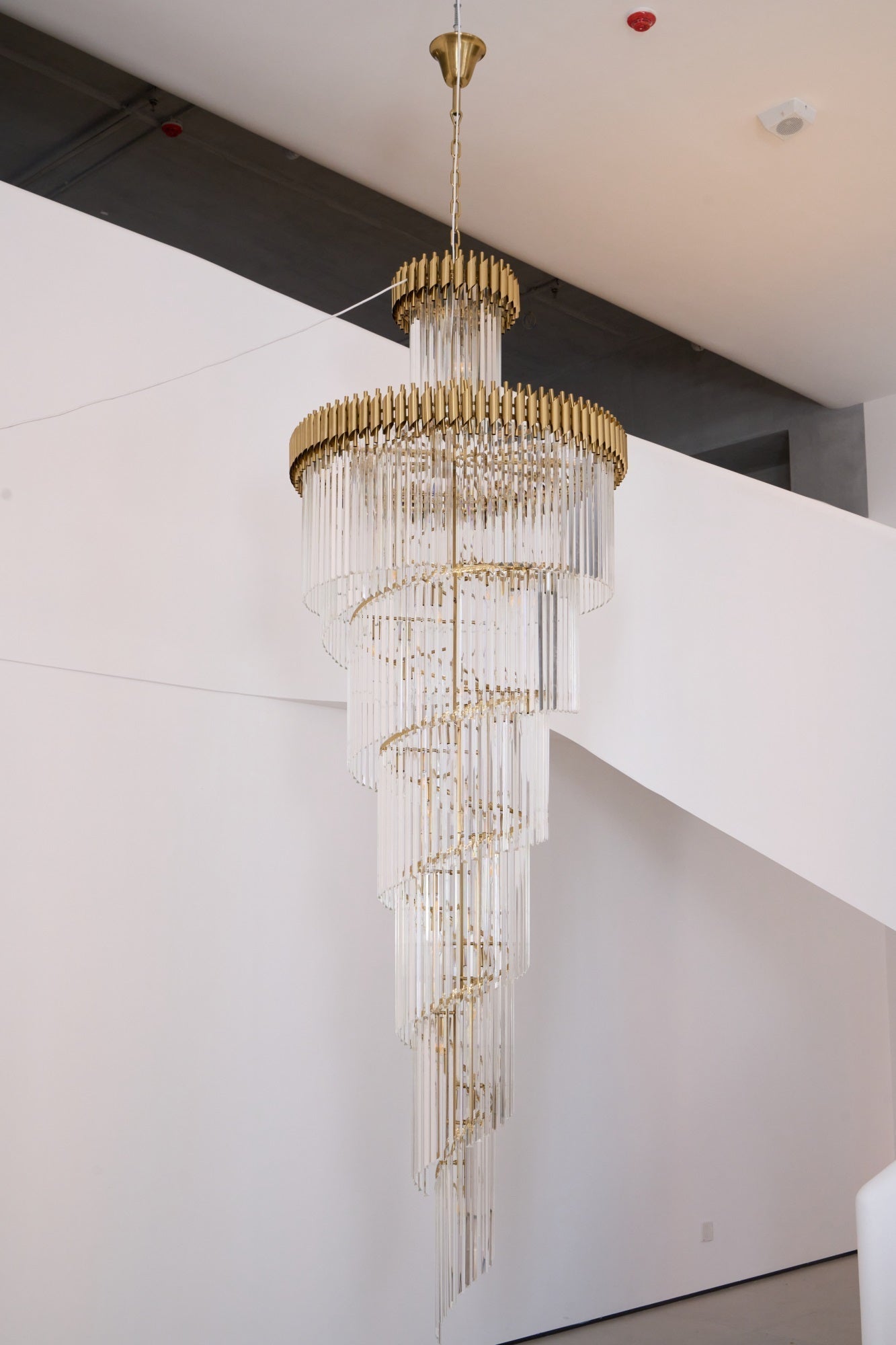Eurmirila Crystal Spiral Chandelier - Lamp Outdoor