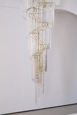 Eurmirila Crystal Spiral Chandelier - Lamp Outdoor
