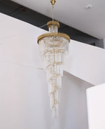 Eurmirila Crystal Spiral Chandelier - Lamp Outdoor