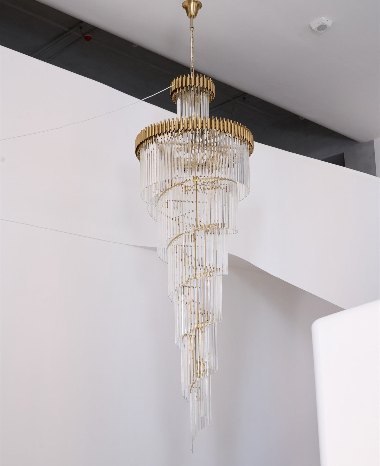 Eurmirila Crystal Spiral Chandelier - Lamp Outdoor