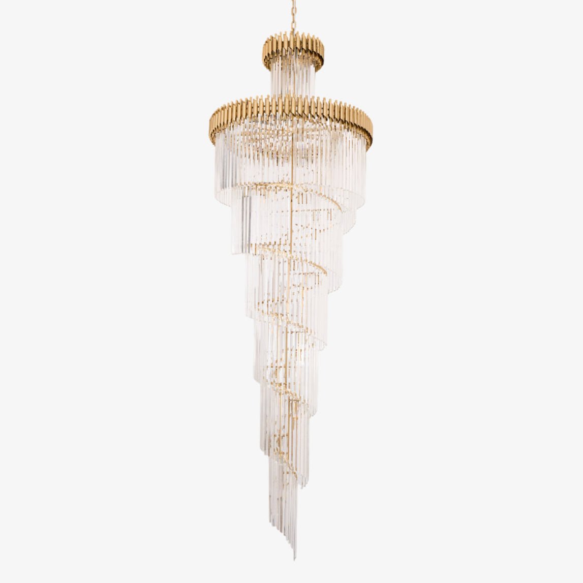 Eurmirila Crystal Spiral Chandelier - Lamp Outdoor