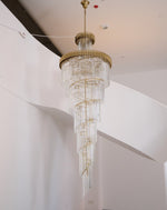 Eurmirila Crystal Spiral Chandelier - Lamp Outdoor