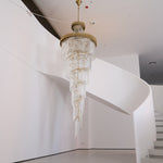 Eurmirila Crystal Spiral Chandelier - Lamp Outdoor