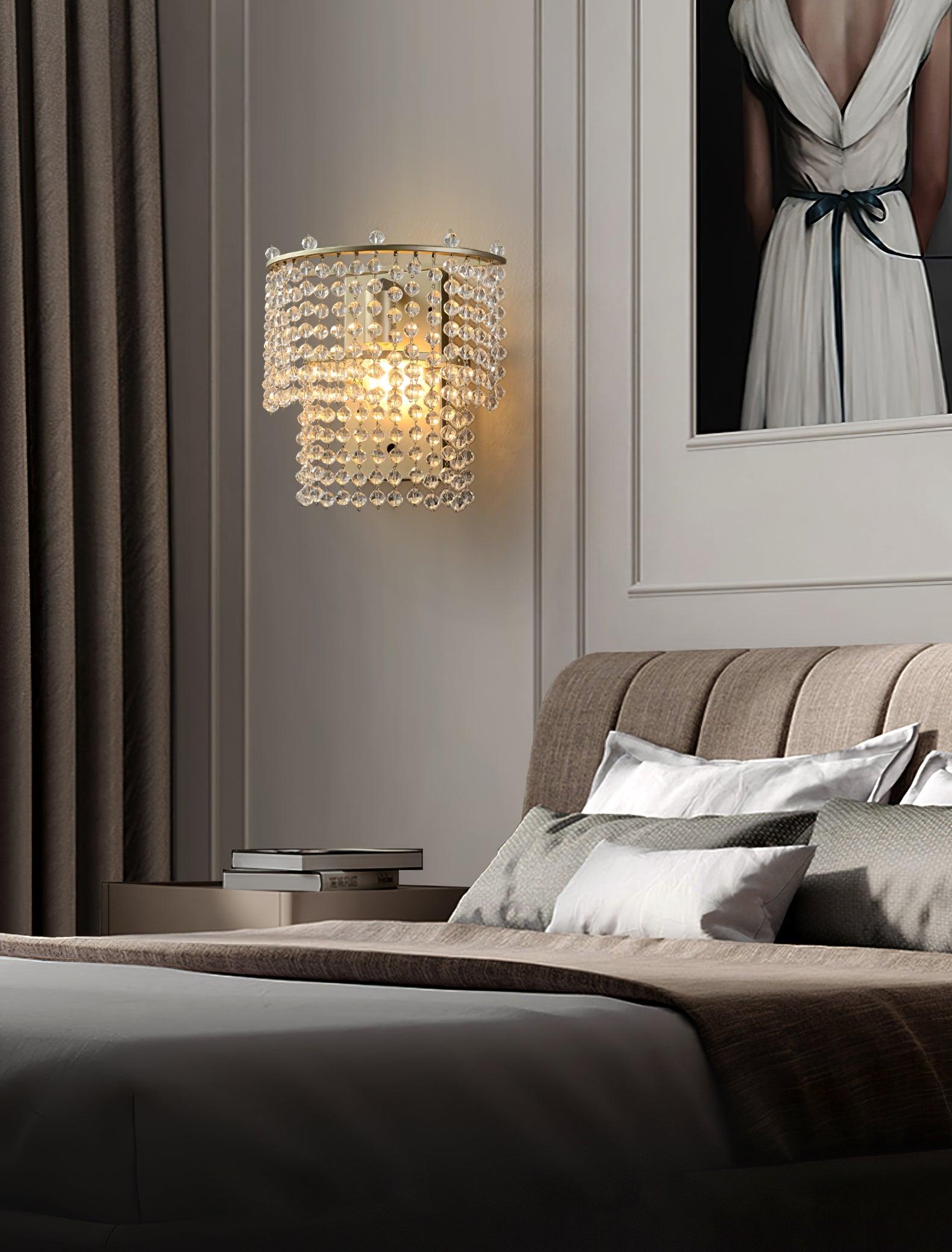 Crystal Waterfall Wall Light - Lamp Outdoor
