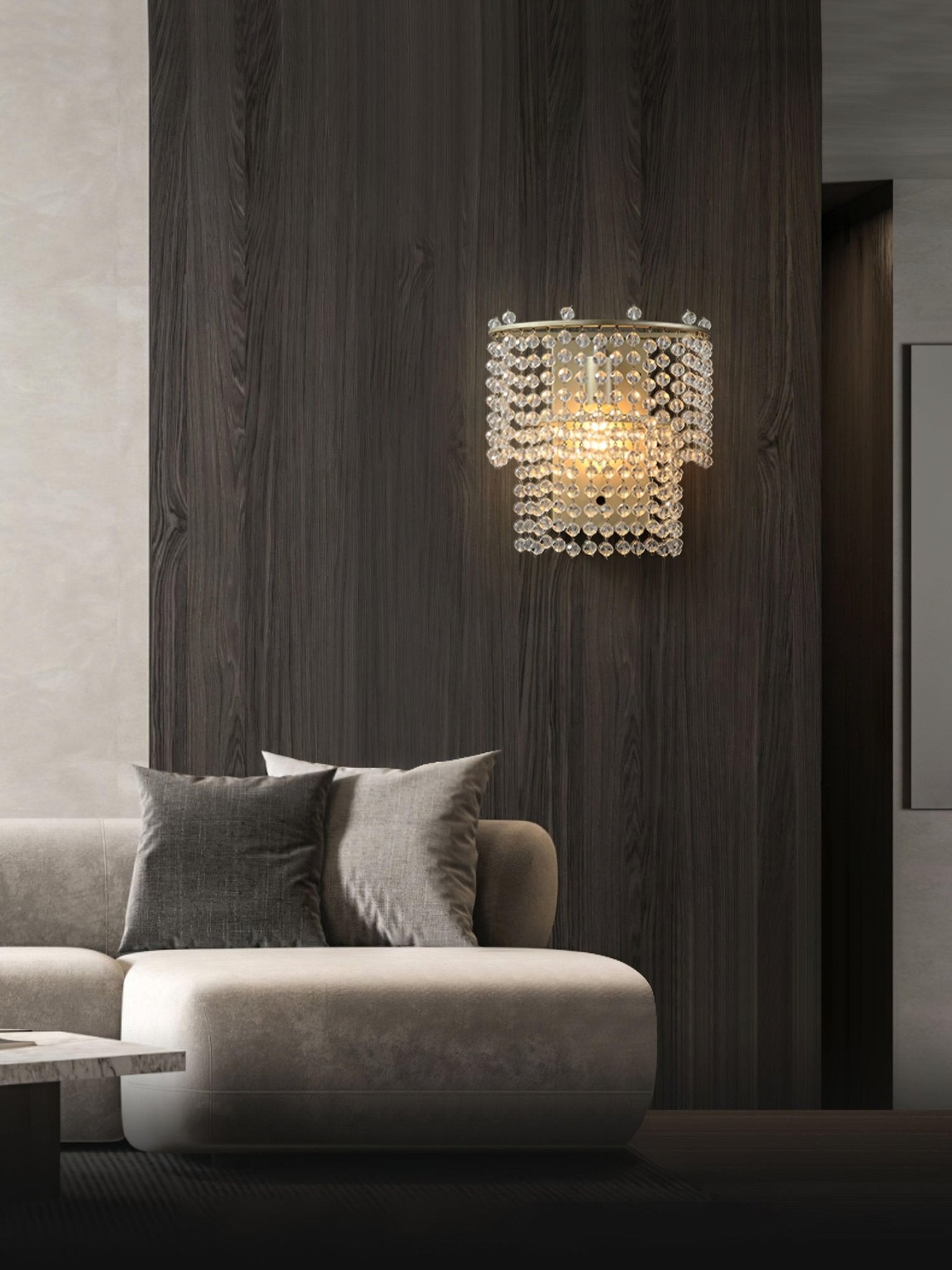 Crystal Waterfall Wall Light - Lamp Outdoor