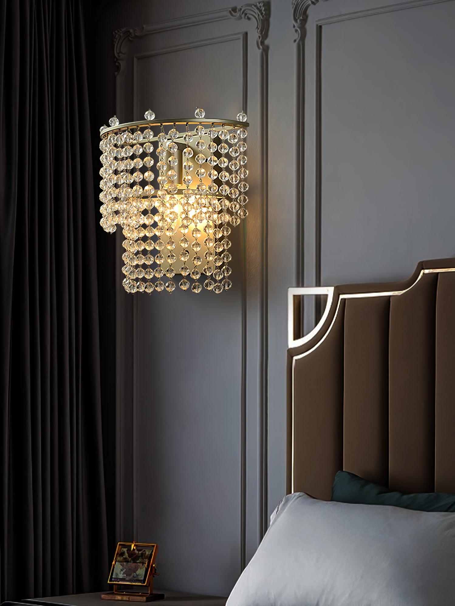 Crystal Waterfall Wall Light - Lamp Outdoor