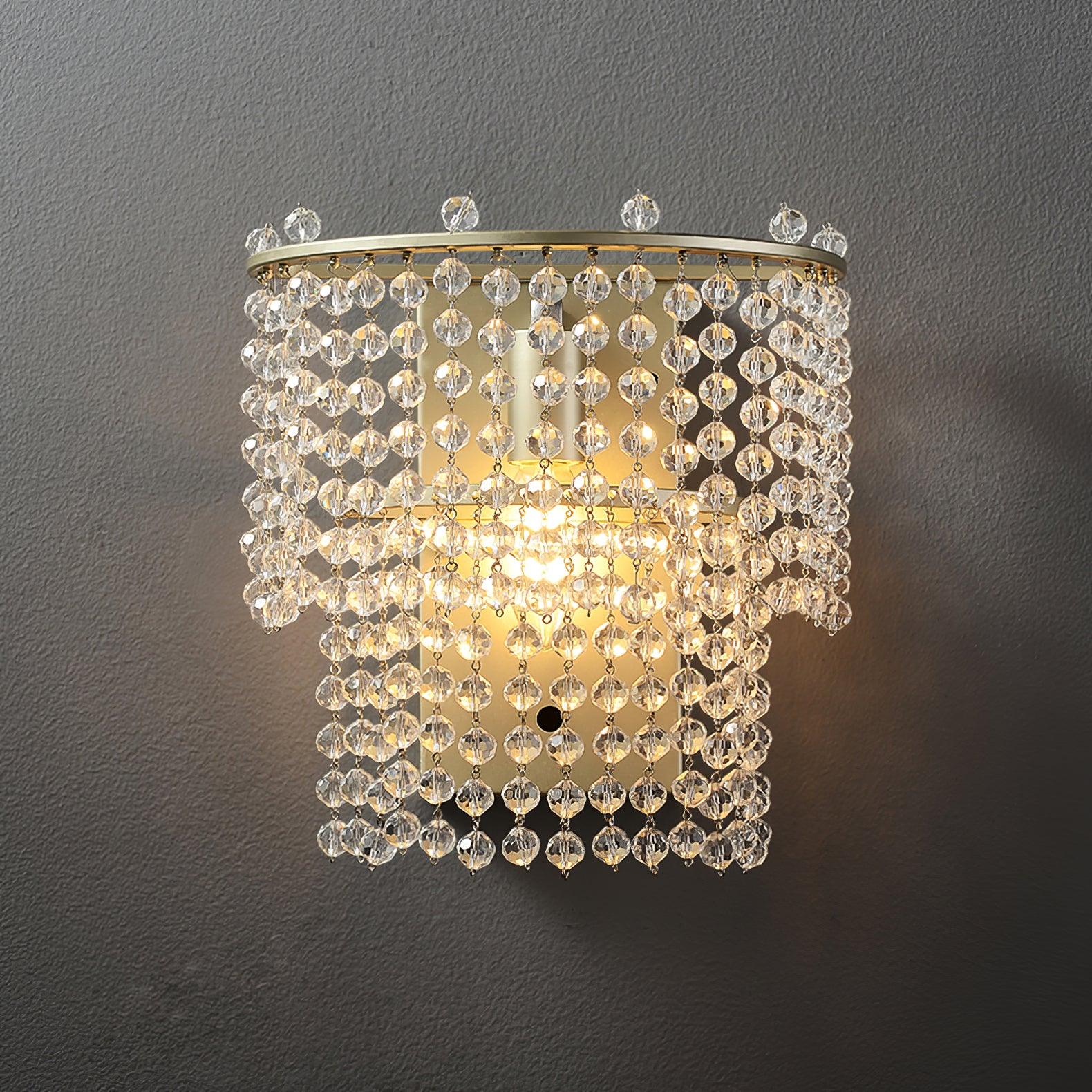 Crystal Waterfall Wall Light - Lamp Outdoor