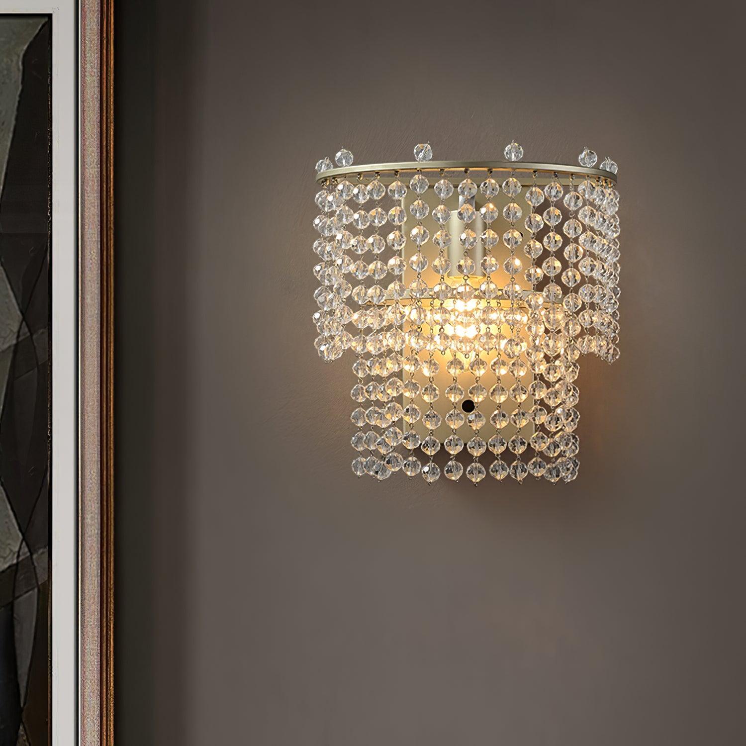 Crystal Waterfall Wall Light - Lamp Outdoor