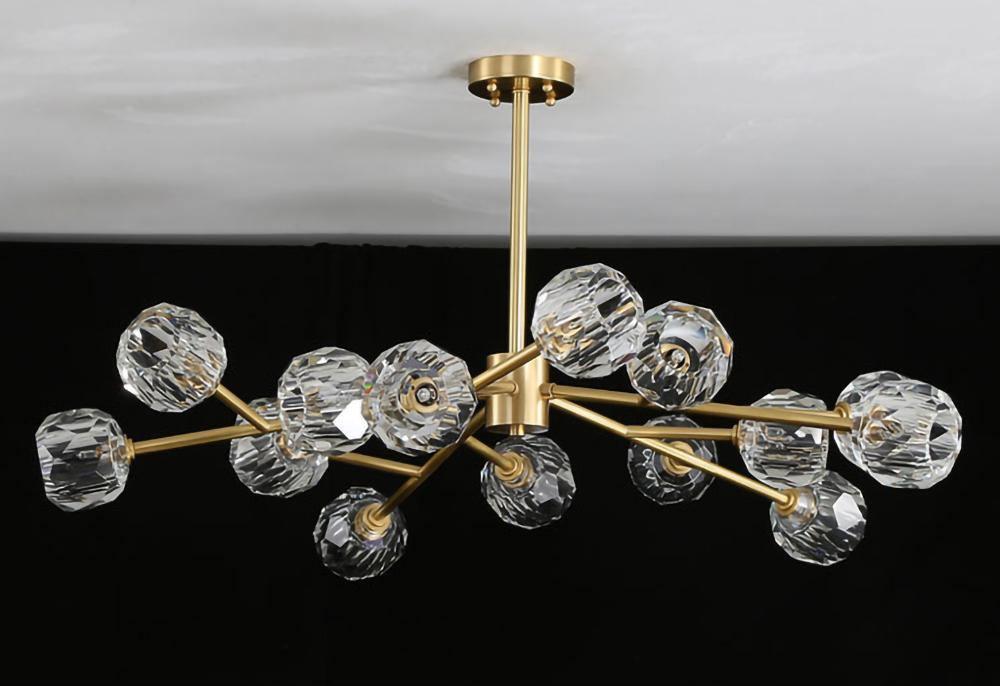 Crystal Ball Round Cluster Chandelier - Lamp Outdoor