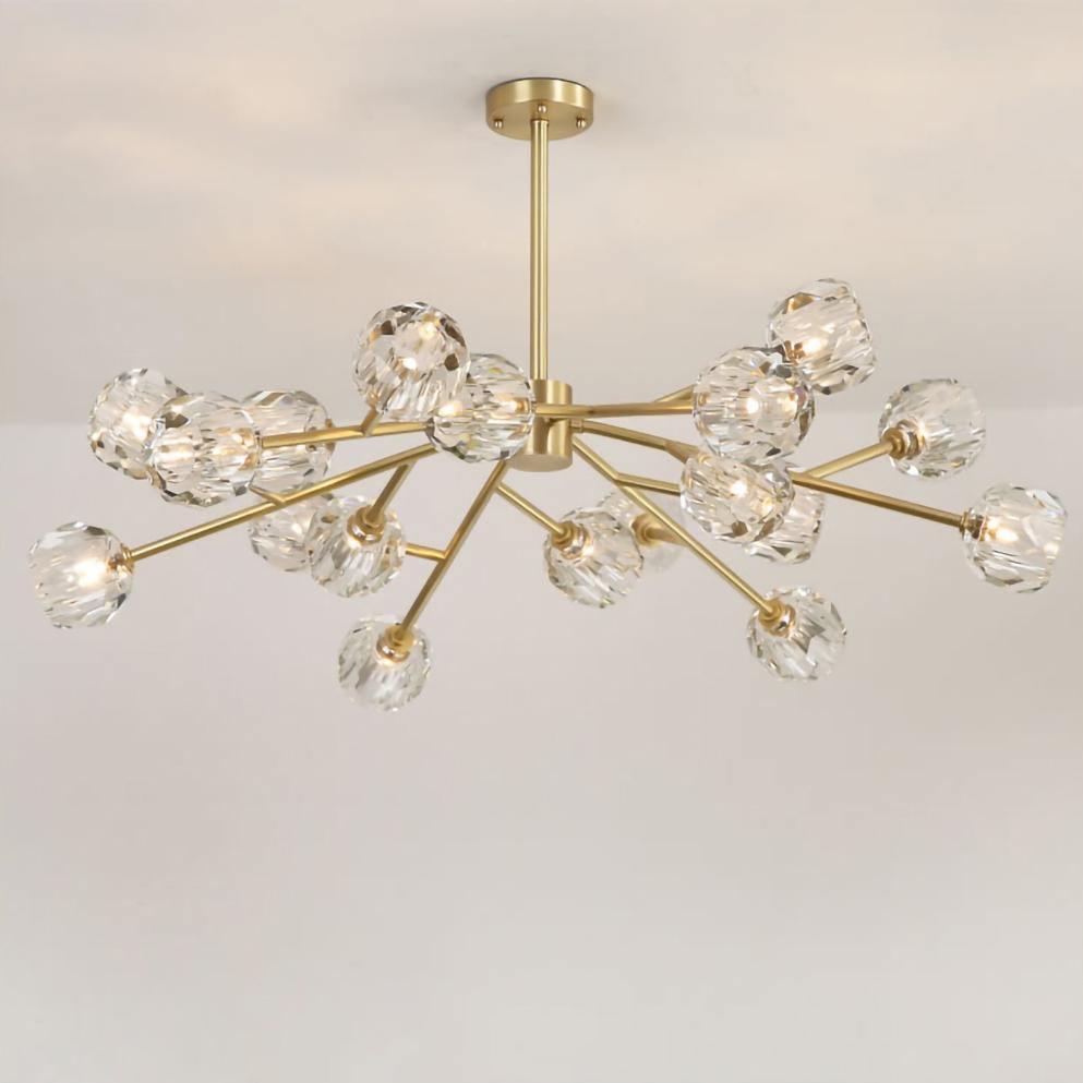 Crystal Ball Round Cluster Chandelier - Lamp Outdoor