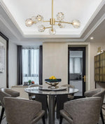Crystal Ball Round Cluster Chandelier - Lamp Outdoor