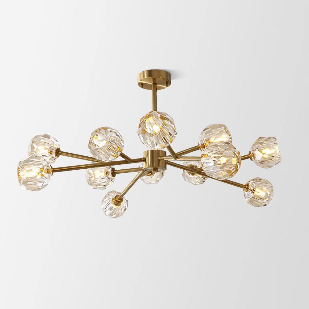 Crystal Ball Round Cluster Chandelier - Lamp Outdoor