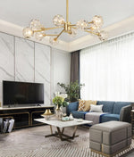 Crystal Ball Round Cluster Chandelier - Lamp Outdoor