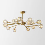 Crystal Ball Round Cluster Chandelier - Lamp Outdoor