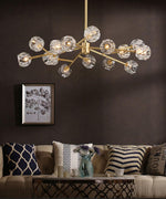 Crystal Ball Round Cluster Chandelier - Lamp Outdoor