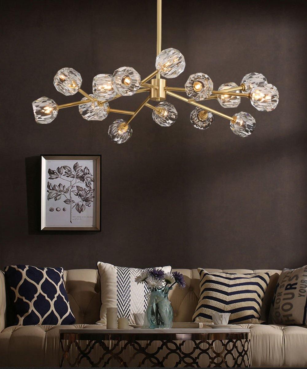 Crystal Ball Round Cluster Chandelier - Lamp Outdoor