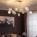 Crystal Ball Round Cluster Chandelier - Lamp Outdoor