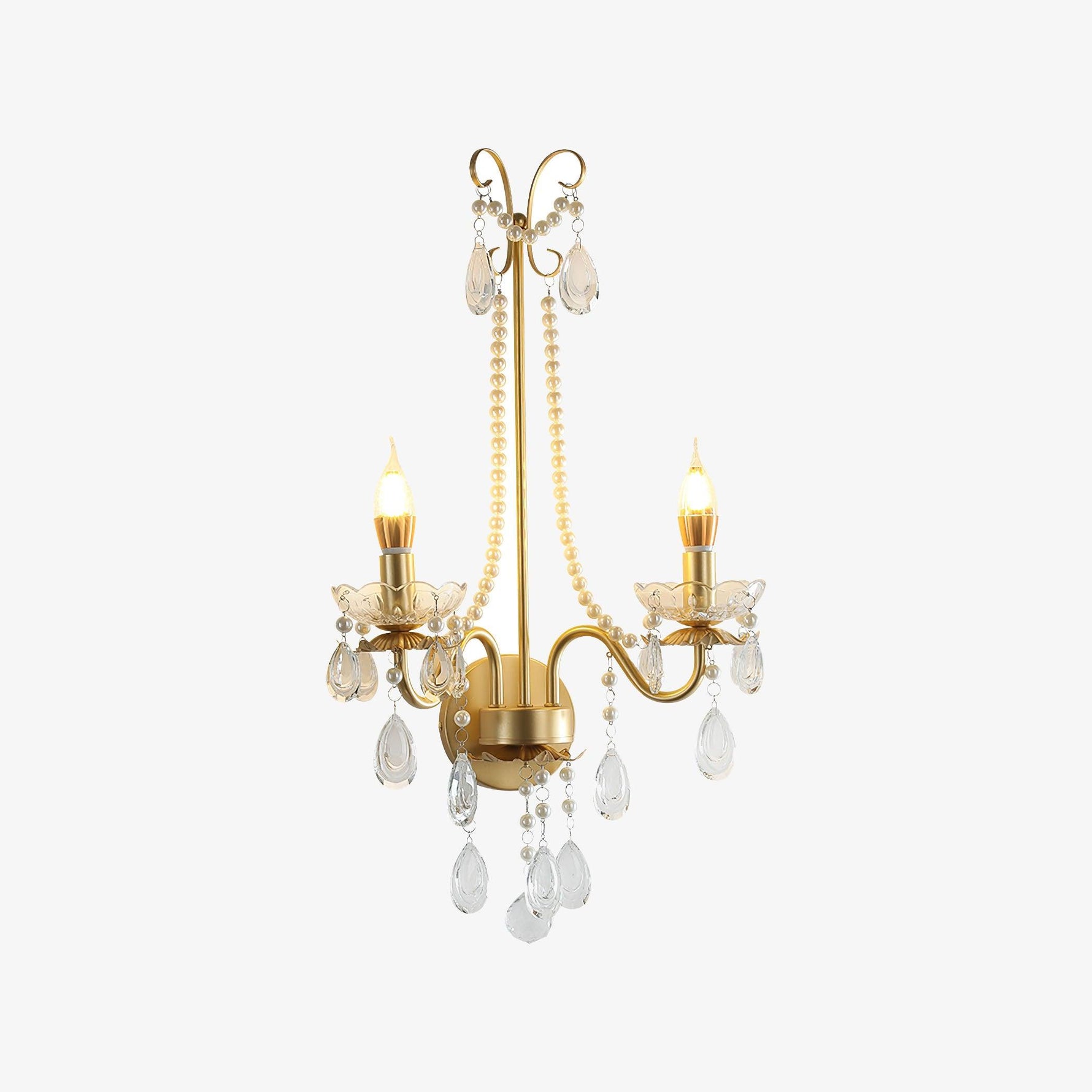 Crystal Pearl Chain Wall Lamp - Lamp Outdoor