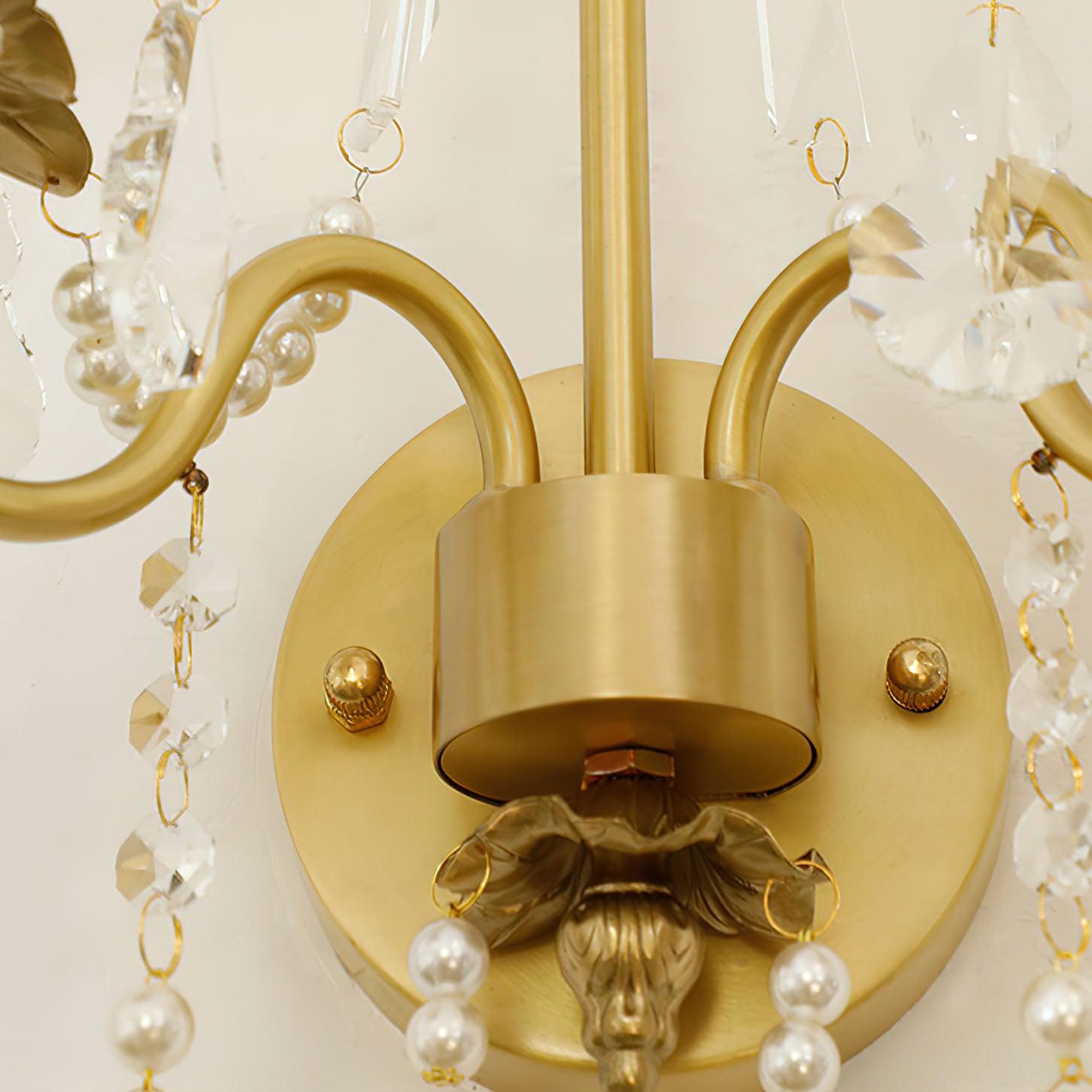 Crystal Pearl Chain Wall Lamp - Lamp Outdoor