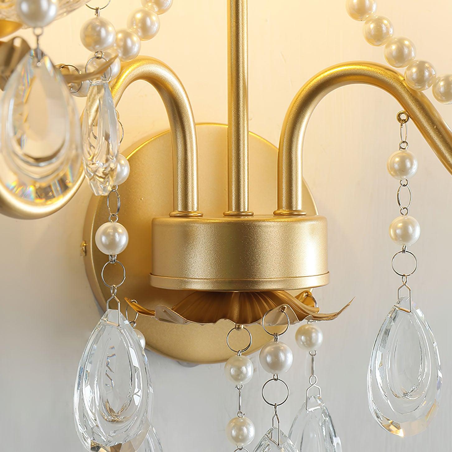Crystal Pearl Chain Wall Lamp - Lamp Outdoor