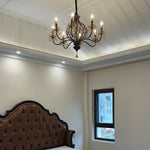 Enorel Vintage Bronze Crystal Chandelier - Lamp Outdoor