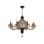 Enorel Vintage Bronze Crystal Chandelier - Lamp Outdoor