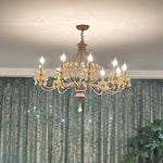 Enorel Vintage Bronze Crystal Chandelier - Lamp Outdoor
