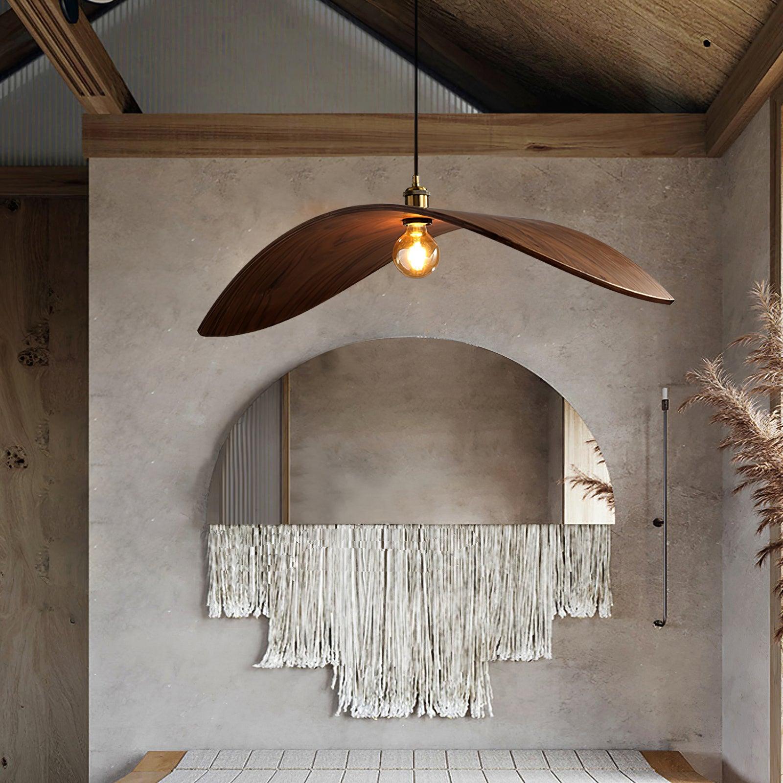 Curve Wooden Pendant Lamp - Lamp Outdoor