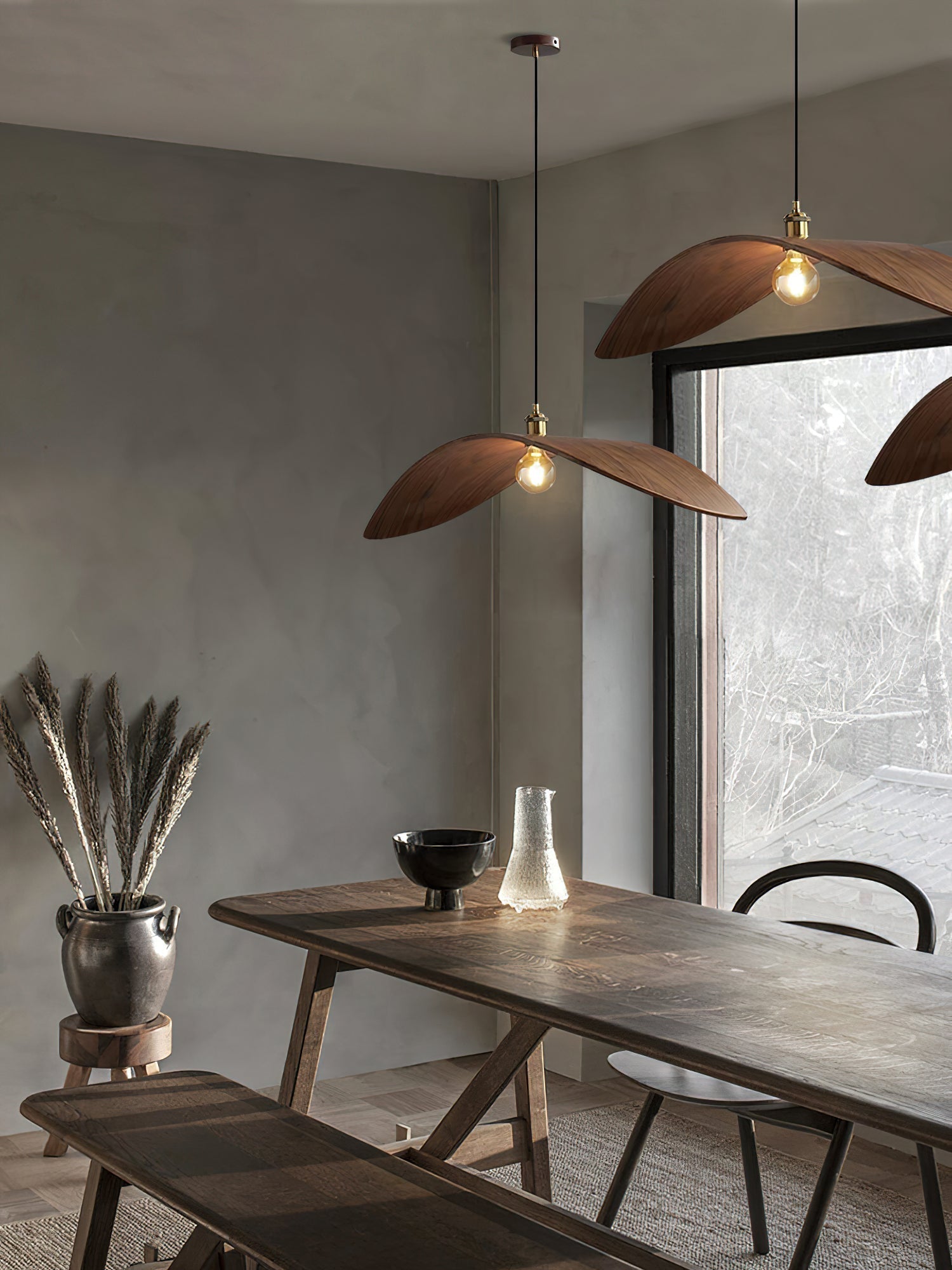 Curve Wooden Pendant Lamp - Lamp Outdoor