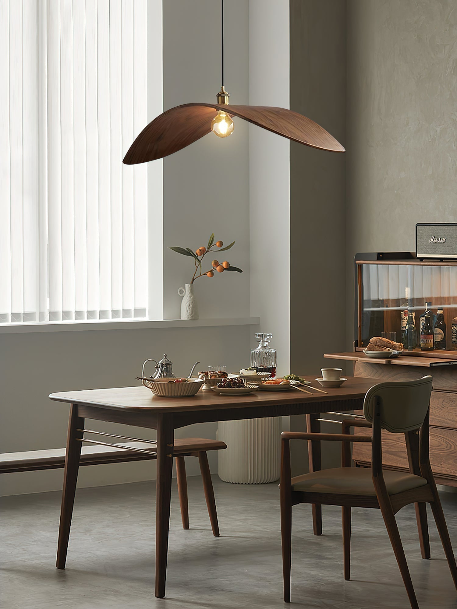 Curve Wooden Pendant Lamp - Lamp Outdoor