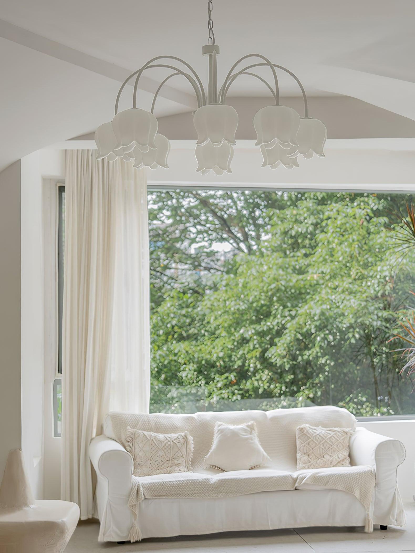 Curved Arm Bell Chandelier - Lamp Outdoor